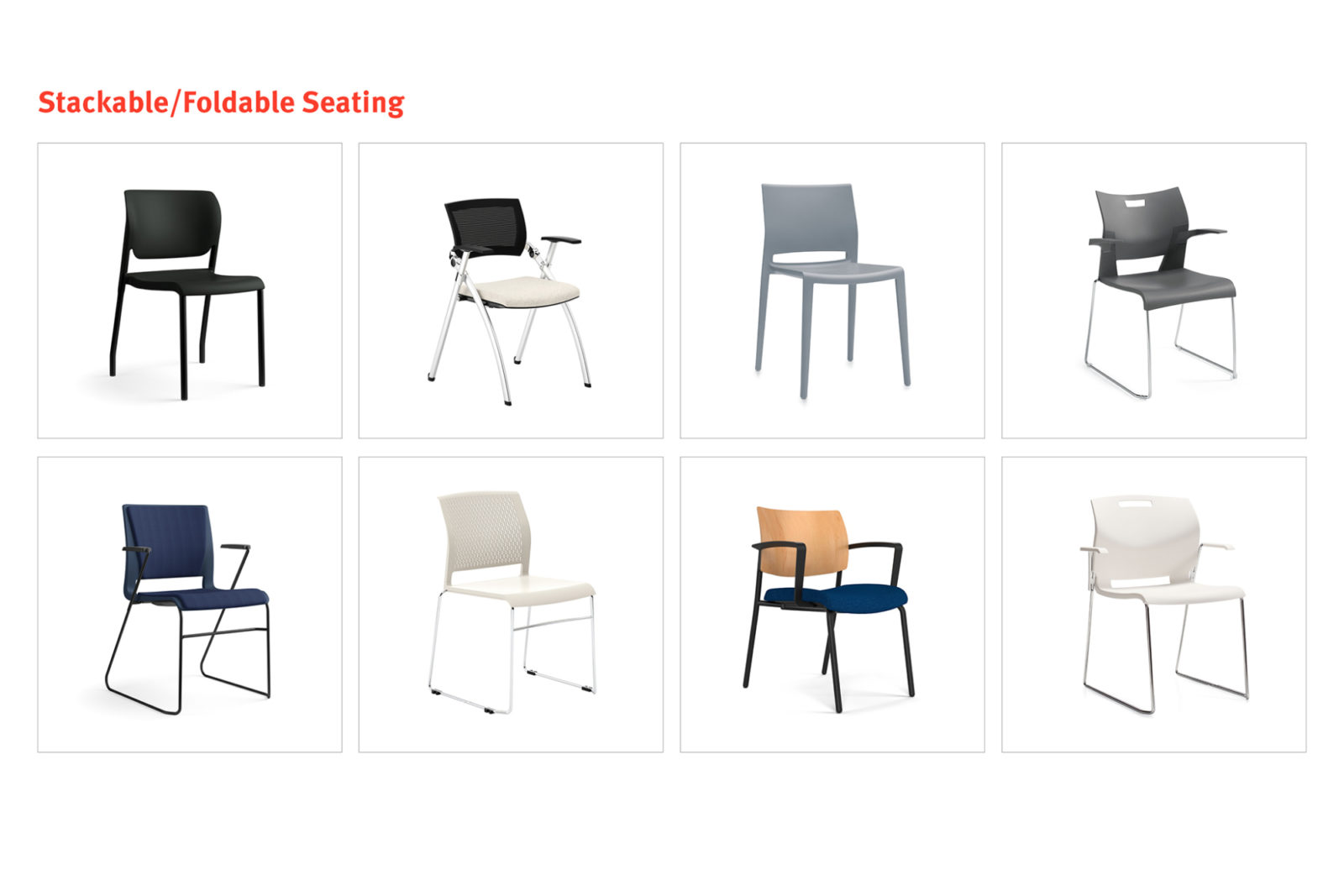 Stackable Foldable Seating Value Seating State Contract