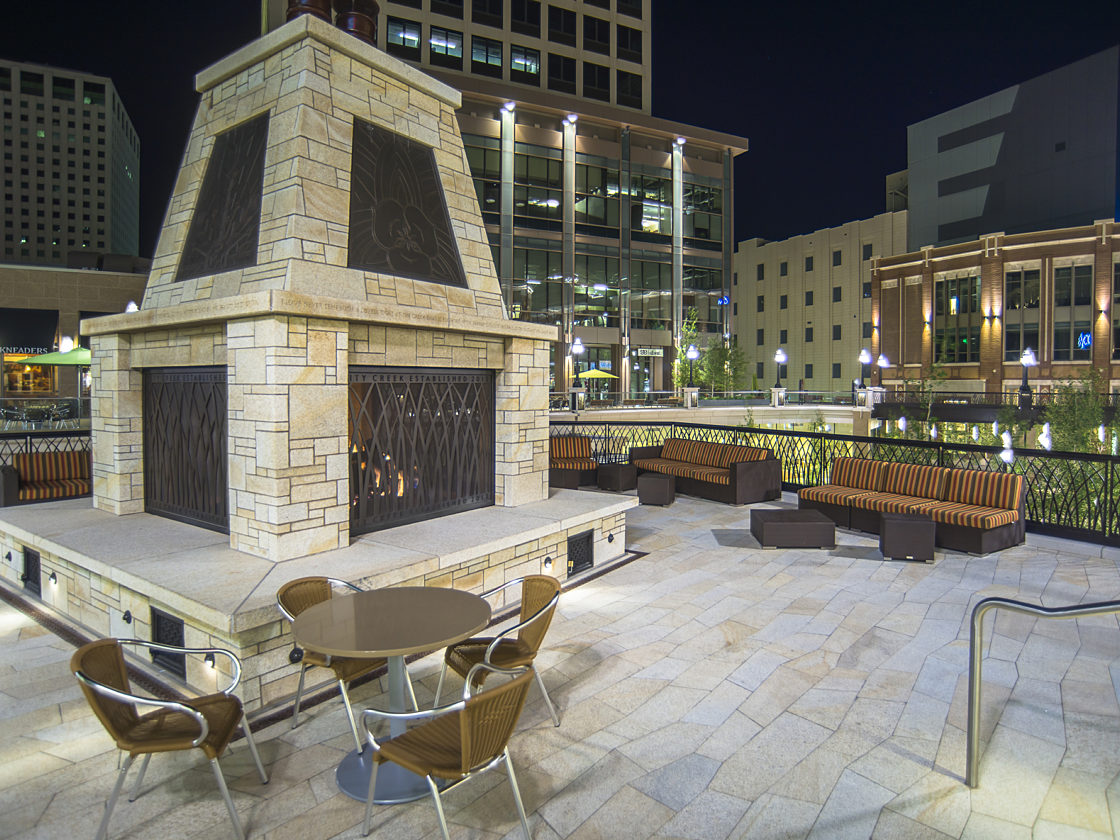 Outdoor furniture at City Creek Mall in Salt Lake City Utah